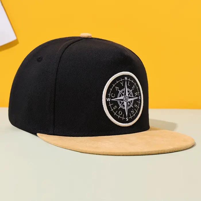 Chapeau hip-hop à bords plats en polyester protection solaire tendance urbaine décontractée pour hommes et femmes occasions spéciales concerts plein air