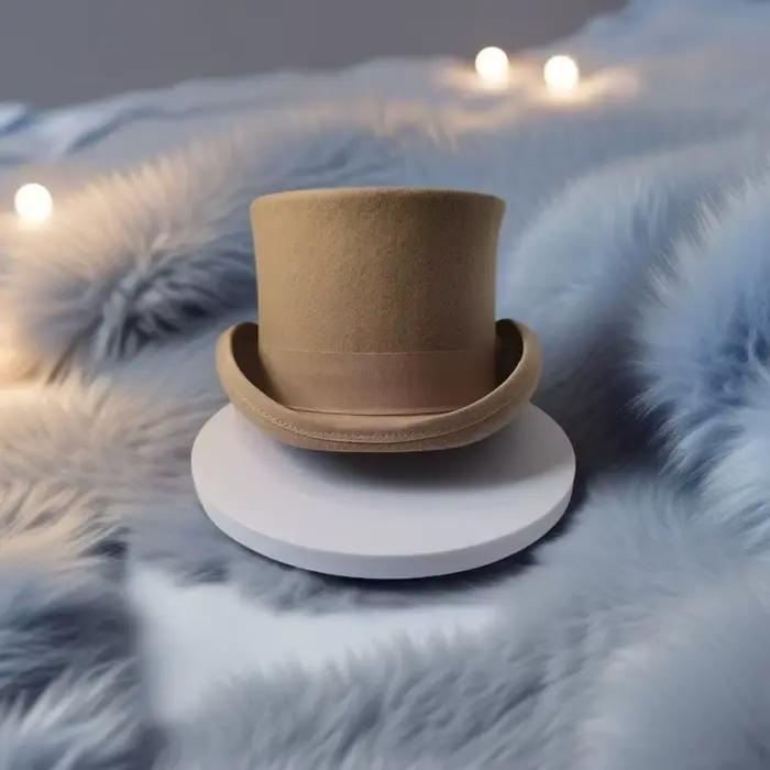 Chapeau haut-de-forme en laine formelle