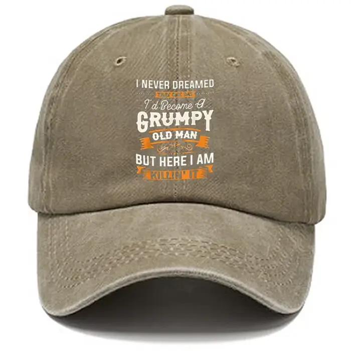 Casquette de baseball pour hommes avec des motifs imprimés amusants pour les loisirs quotidiens et les voyages en plein