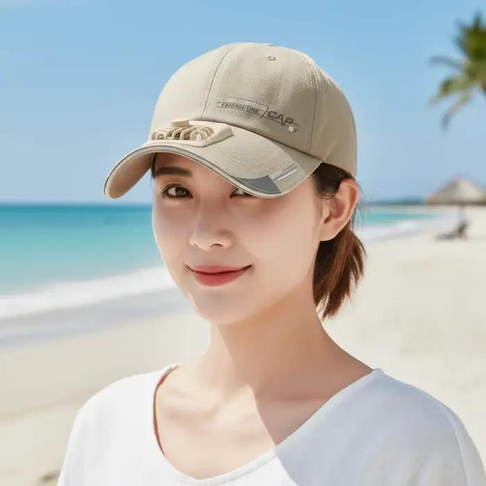 Casquette de baseball portable avec ventilateur