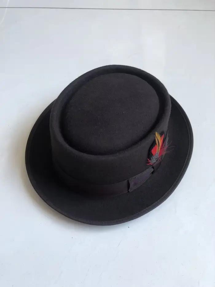 Chapeau Fedora en Laine Feutrée X3000 Multifonction pour Adultes Occasions Extérieures Automne Hiver