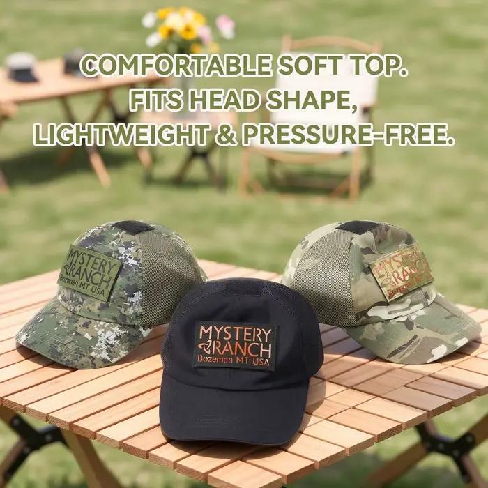 Casquette de baseball camouflage demi-filet printemps et été toile MYSTERY RANCH pour hommes protection solaire occassions extérieures chasse