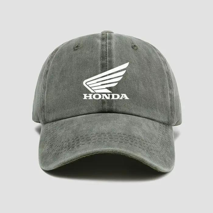 Casquette de baseball personnalisée avec logo de course moto Honda Sunshade pour hommes et femmes