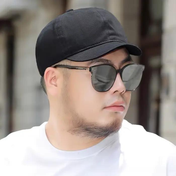 Casquette de baseball visière courte protection solaire coton tendance polyvalente homme femme occasions spéciales