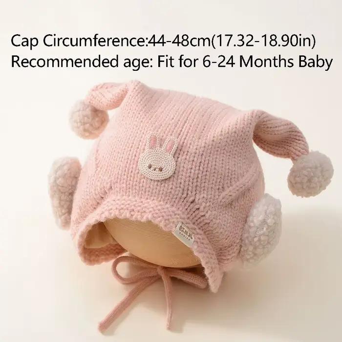 Chapeau de pêcheur tricoté pour bébés en polyester confortable avec protection auditive pour les saisons froides et chaudes couleurs blanc vert armée noir et vert pour garçons filles