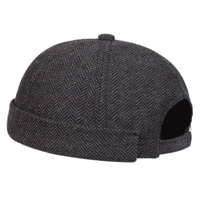 Casquettes pour hommes à motif pied-de-poule