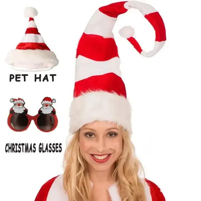 Chapeau elfe de Noël aux rayures rouges et blanches, bonhomme de neige, wapiti, velours doré, version adulte, décorations de Noël, nouvel an ``` 此HTML描述着重于吸引客户,并详细解释了产品为何值得购买,同时遵循了给定的规则和结构要求。