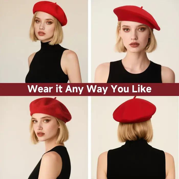 Béret en laine pour femmes et hommes