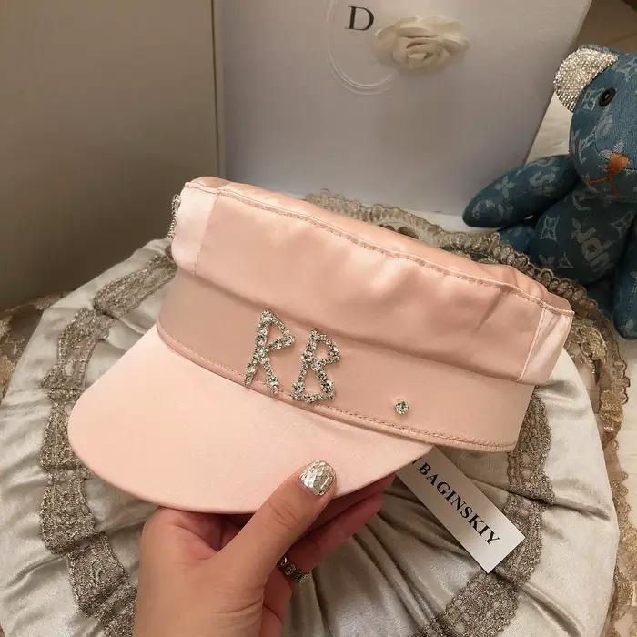 Nouvelle marque Designer hiver chapeaux femmes diamant lettre tache gavroche casquette Baker garçon chapeau visière