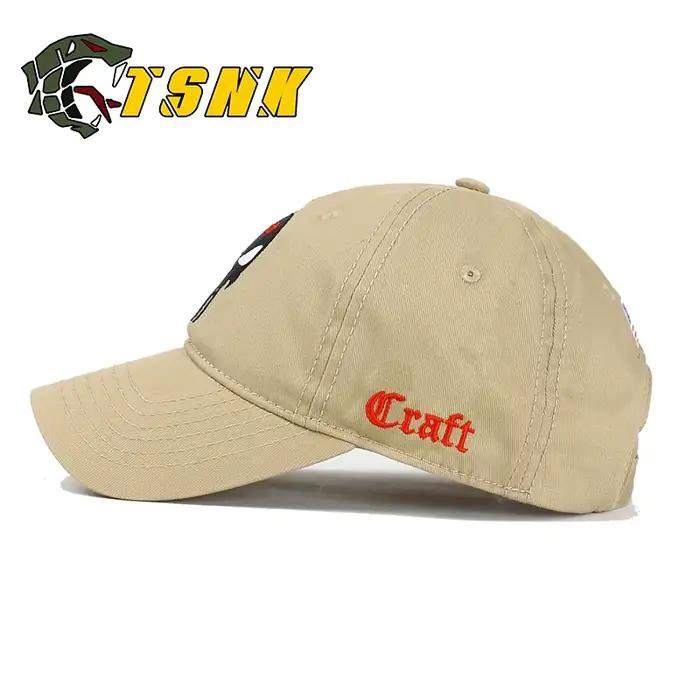 TSNK Coton Casquette de baseball de marque femmes hommes Tactique armée caps Joints Punisher Américain Sniper