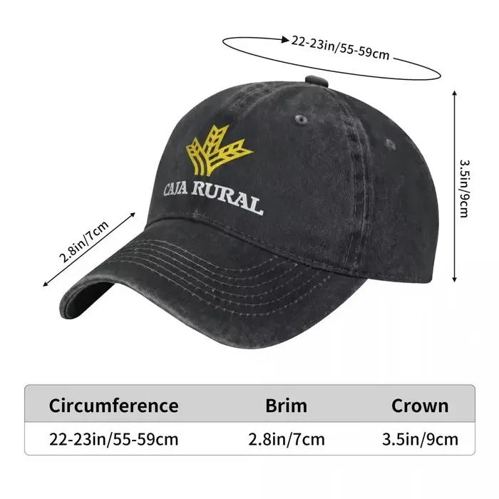 Brillant Caja Rural casquette de Baseball banque Logo Streetwear femmes hommes Hip Hop chapeaux Protection solaire