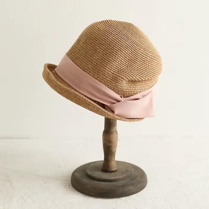 Chapeau de paille d'été à petit bord pour femmes