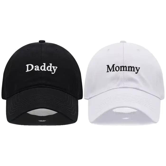 Casquette de baseball brodée papa et maman pour hommes et femmes
