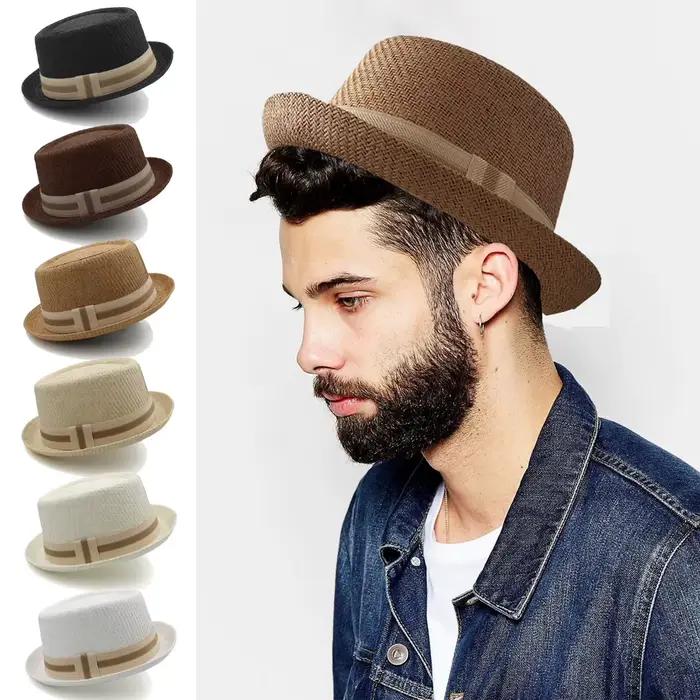 Chapeau de paille d'été pour homme style français