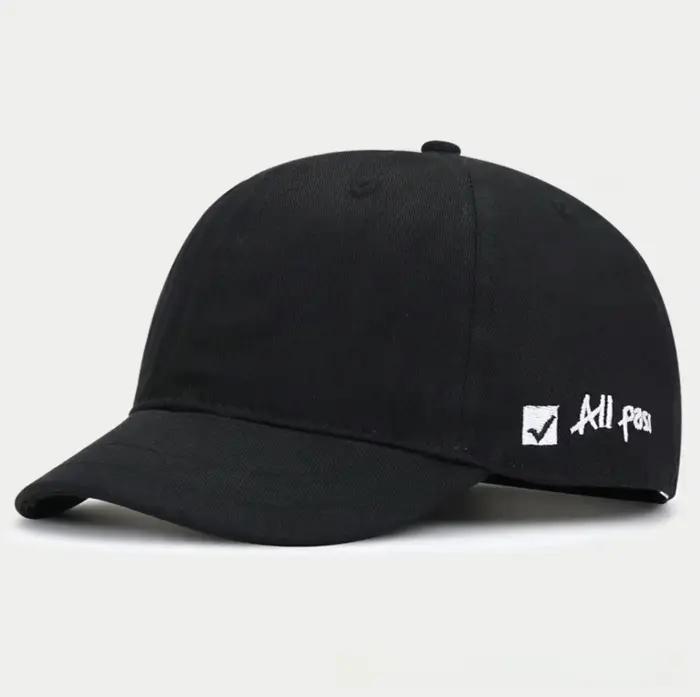 Casquette de baseball visière courte protection solaire coton tendance polyvalente homme femme occasions spéciales