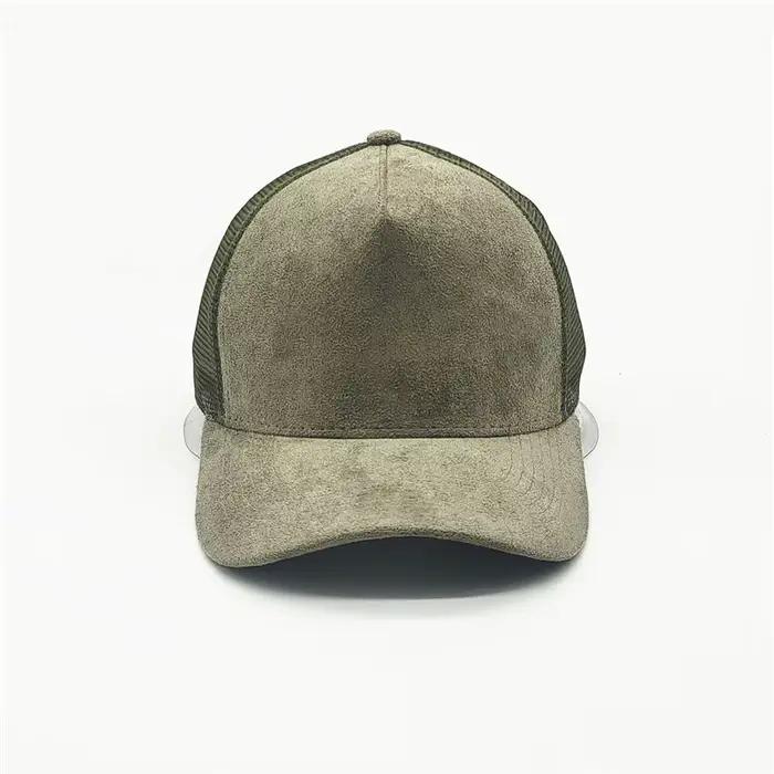 Casquettes de camionneur en cuir suédé pour hommes et femmes