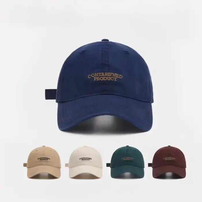 Casquette de baseball classique coréenne en coton pour hommes et femmes