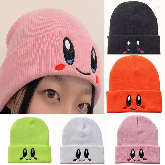 Bonnet tricoté brodé unisexe Kirby