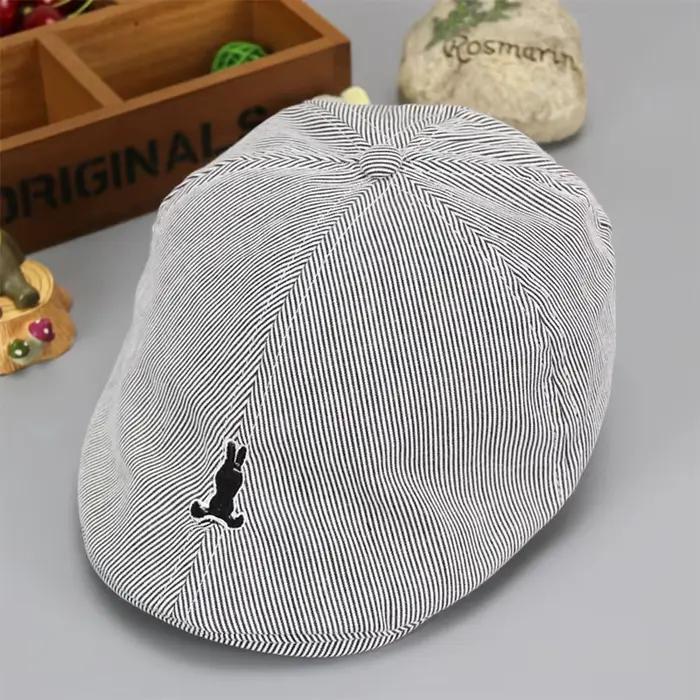 Béret en coton rayé pour enfants