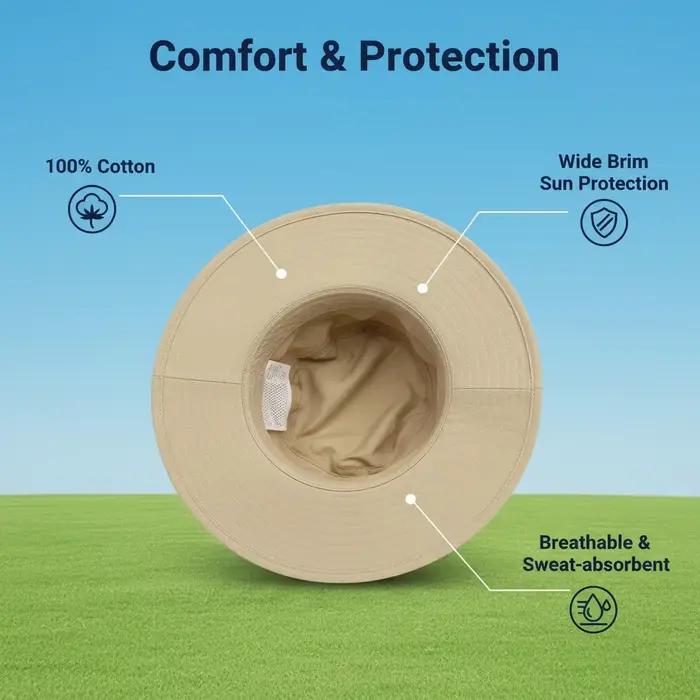 Un chapeau de soleil uni pour bébés filles