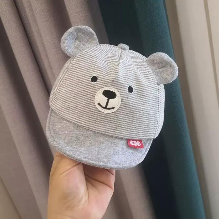 Chapeau de soleil ours mignon en coton doux