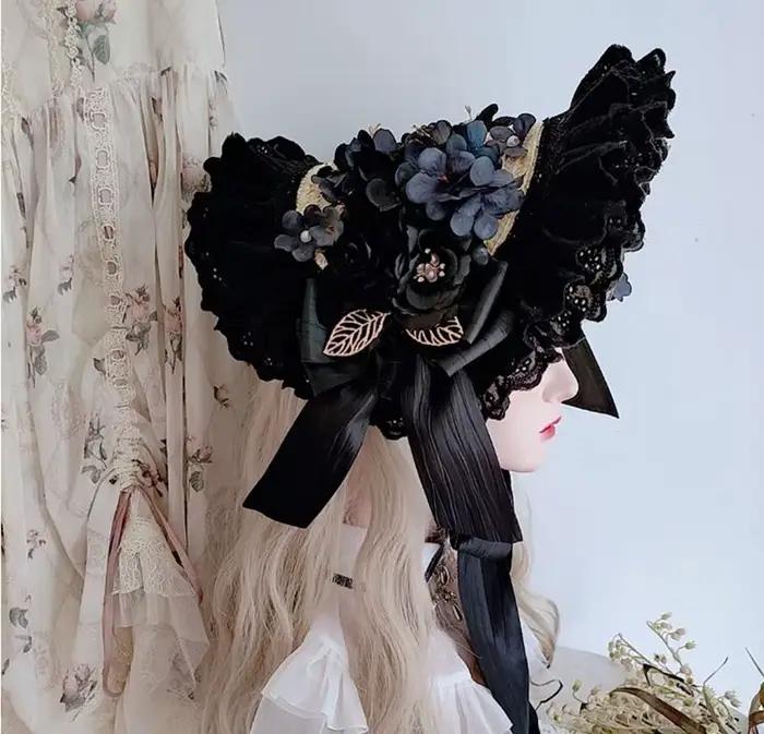Chapeau de soleil victorien Vintage de Style Lolita français
