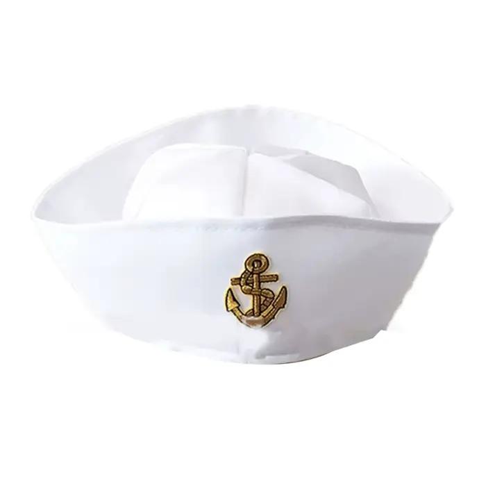 Chapeaux militaires, chapeau de capitaine de marin blanc