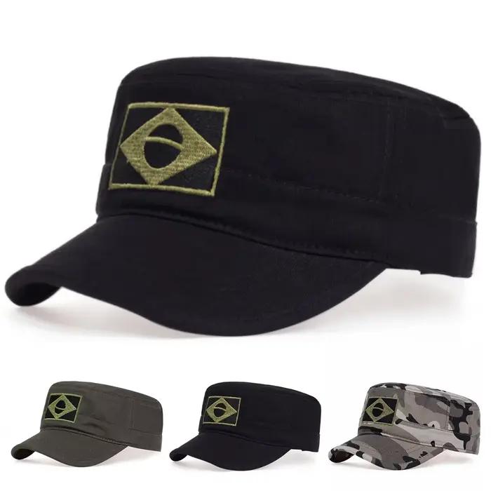 Casquette de Baseball unisexe avec broderie de drapeau brésilien