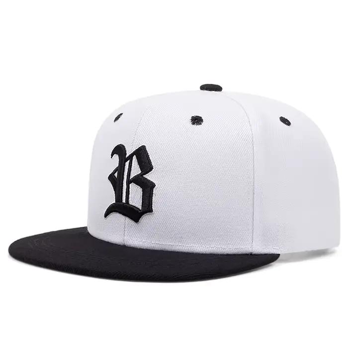 Casquette de Baseball brodée gothique avec lettre B pour hommes et femmes