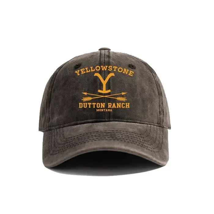 Yellowstone Dutton Ranch casquettes de Baseball chapeaux en détresse casquette hommes femmes rétro en plein air été