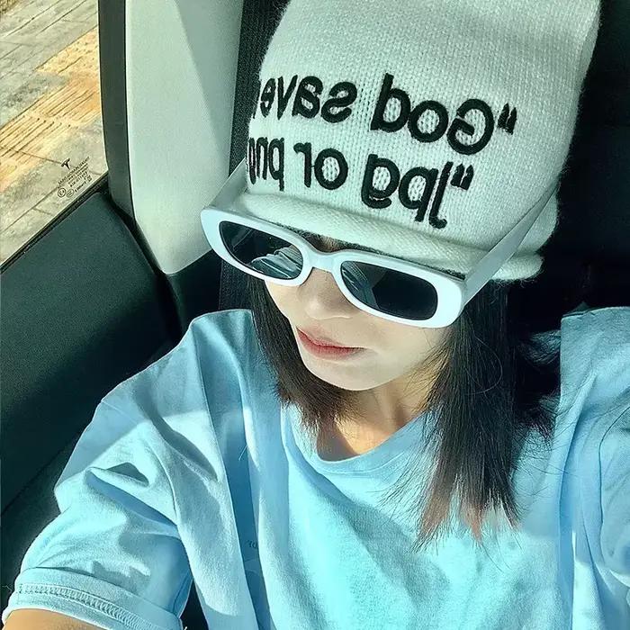 Mode dieu me sauver lettre broderie chapeaux pour femmes hommes dôme sac tête Vintage bonnet casquettes hiver garder au chaud élastique tricoté chapeau