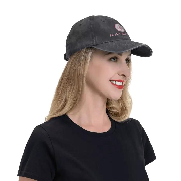 Casquette en jean délavé KATEYE Kpop Group