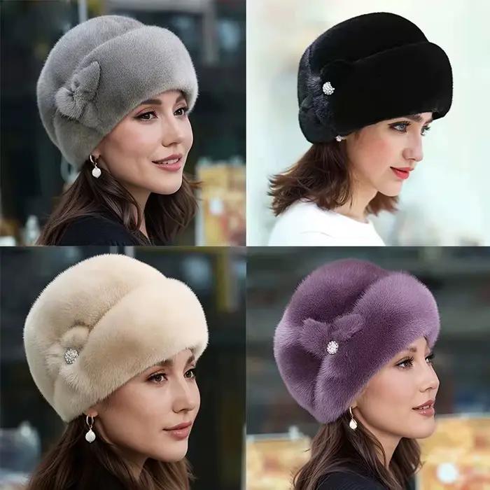 Chapeau d'hiver de Style russe pour femmes