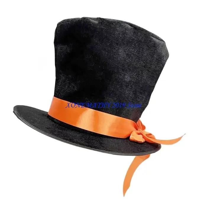 Chapeau seau avec ceinture en ruban mandarine F42F
