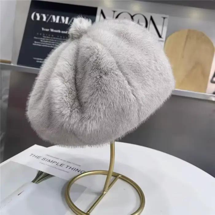 Béret rétro pour femmes automne hiver style britannique élégant chapeau artiste en coton multifonction pour plage et sorties saisonnières
