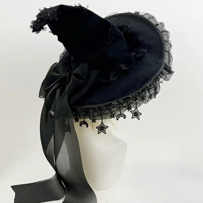 Chapeau de sorcière d'halloween Harajuku pour femmes et filles
