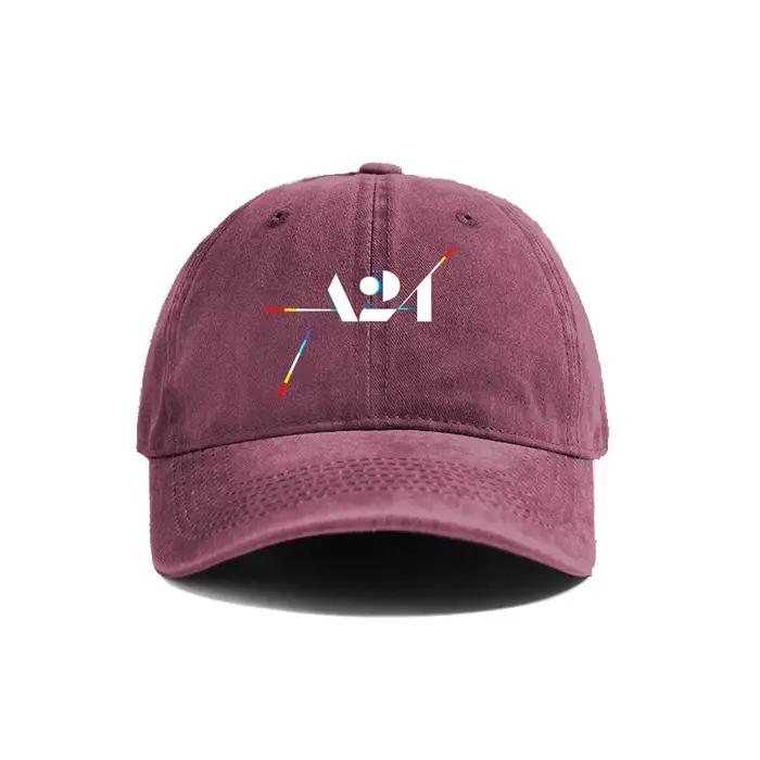 A24 casquettes de Baseball chapeaux en détresse casquette hommes femmes rétro en plein air été réglable