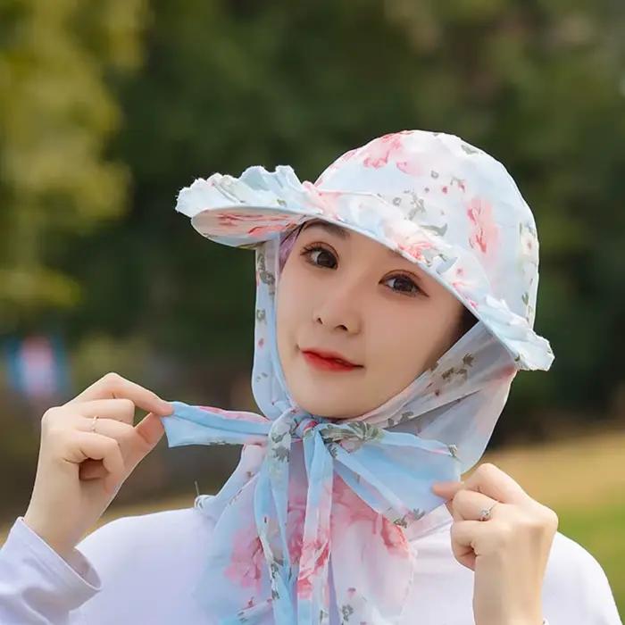 Chapeau portable pour la protection solaire et anti-UV
