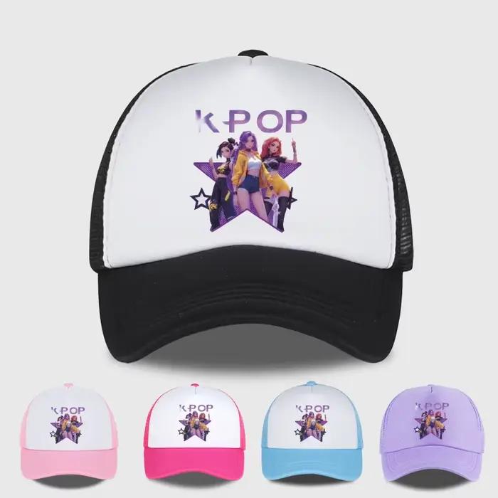 Casquette en maille imprimée K-POP Girl Group