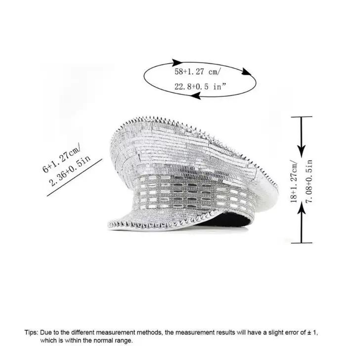 Casquette capitaine en argent 39BB