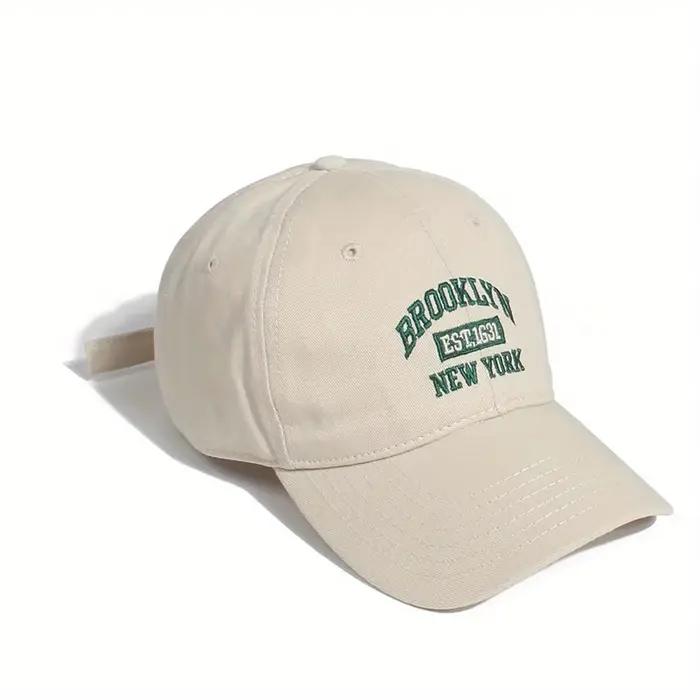 Mode hommes femmes BROOKLYN Baseball coton réglable Snapback chapeau broderie