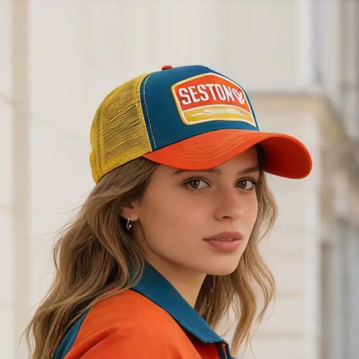Casquette de marque unisexe en polyester pour homme, casquette de baseball réglable pour grandes tailles de tête, style sportif pour homme, protection solaire tout au long de l'année