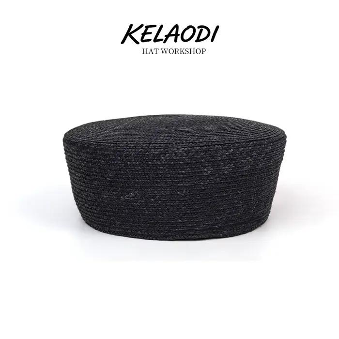 Chapeau de paille naturel style Ins Blogger