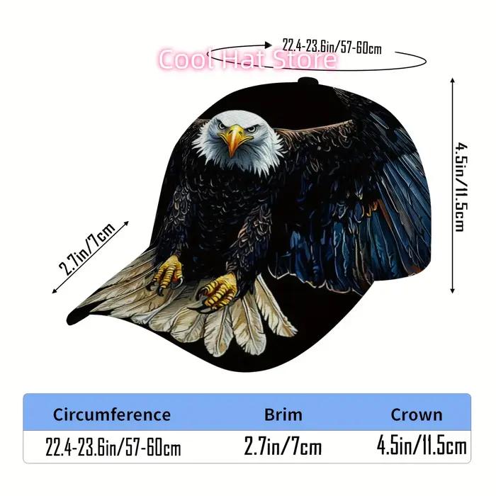 1 casquette de baseball Majestic Eagle | Léger et portable