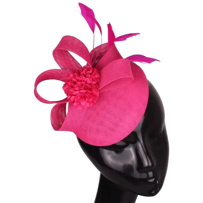 Mode élégante mariée mariage Fascinator Chapeau bandeau fleur chapeaux