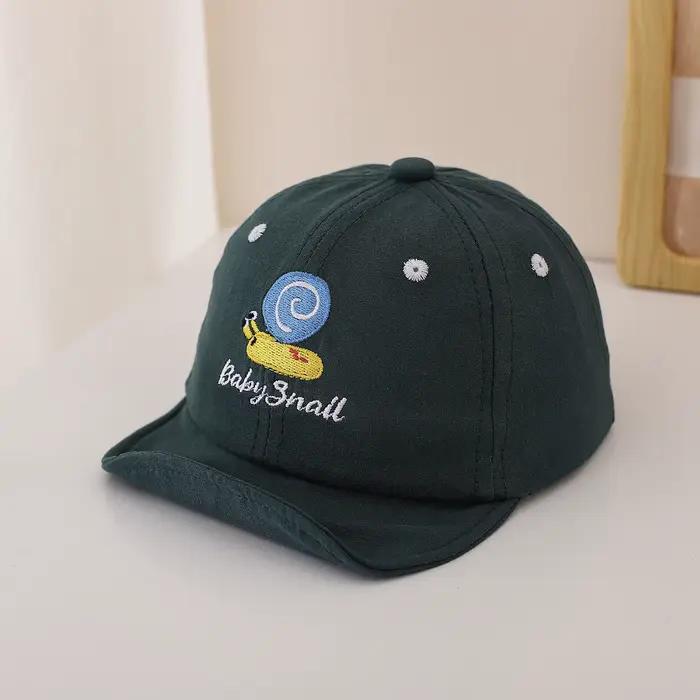 Casquette de baseball à motifs brodés en forme de escargot