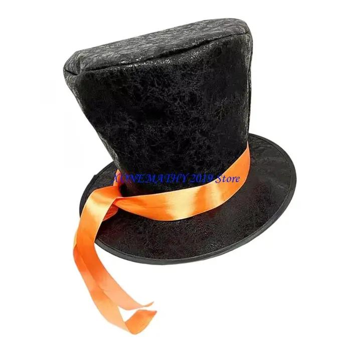 Chapeau seau avec ceinture en ruban mandarine F42F