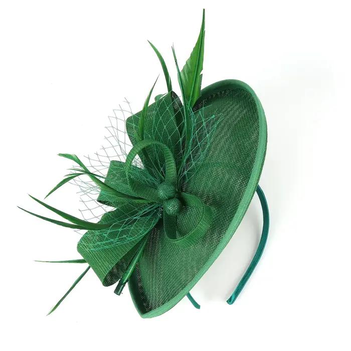 Chapeau formel en forme de larme rapWeave Sinamay Loop