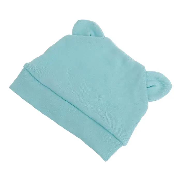 HUYU Bonnet nuit ours mignon pour bébé 0 à 3 mois