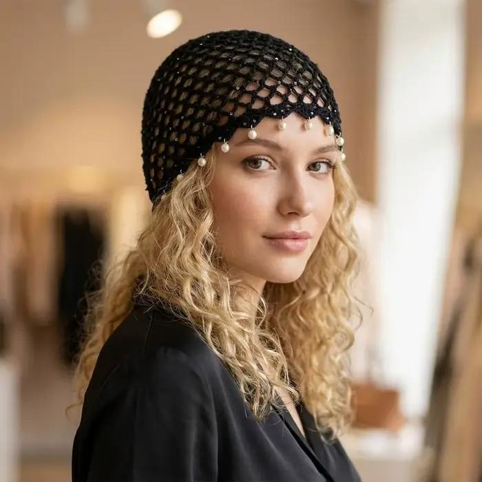 Chapeau bohème ajouré tissé